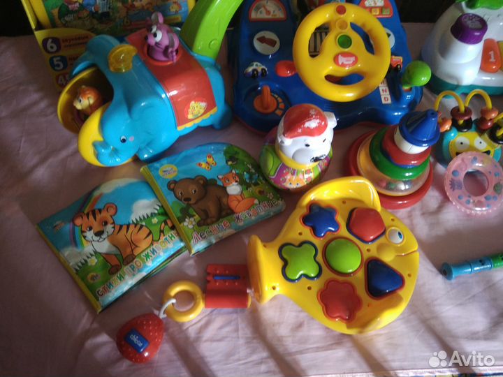 Развивающие игрушки Пианино, сортер Рыбка и др