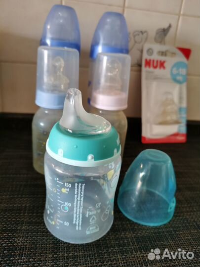Бутылочки Nuk +сушка