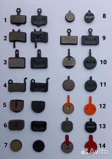 Колодки для велосипедов