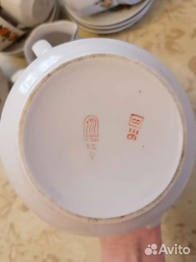 Сервиз чайный СССР Рижский фарфор