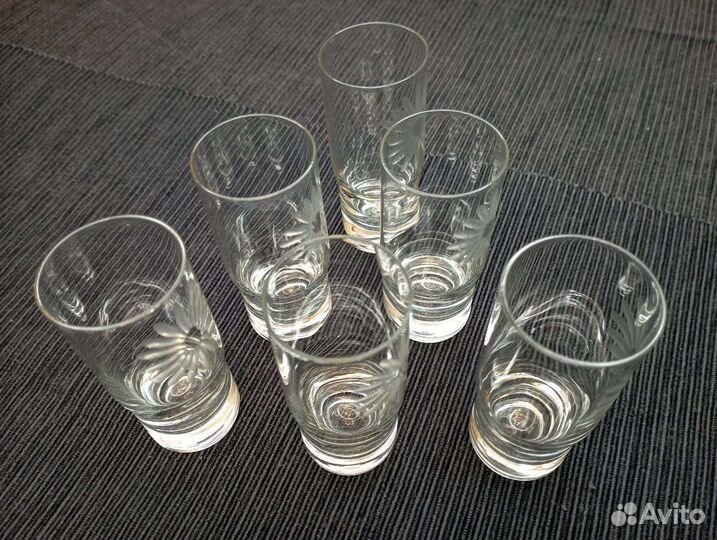 Рюмки - стопки. Стекло, ссср, 1970е
