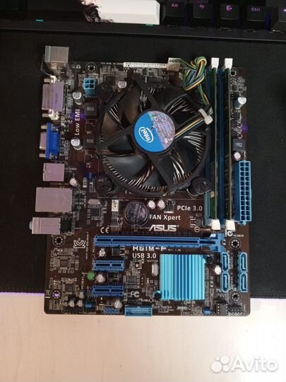 Комплект материнка+опера+проц i3