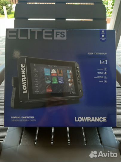 Эхолот lowrance elite 9 FS с датчиком 3 в 1