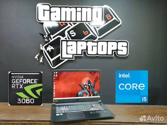 Супер игровой Acer Nitro 17.3 120Hz /RTX3060 6GB