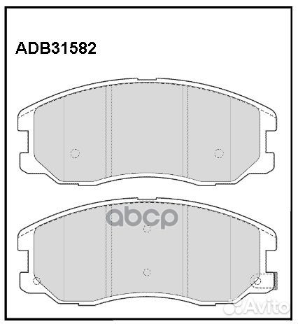 Колодки тормозные дисковые передние Allied Nipp