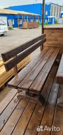 Садовая мебель из массива дерева