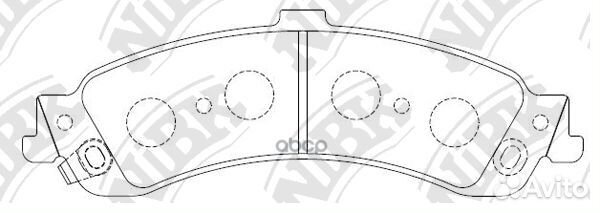 Колодки chevrolet tahoe 95- PN0056 NiBK