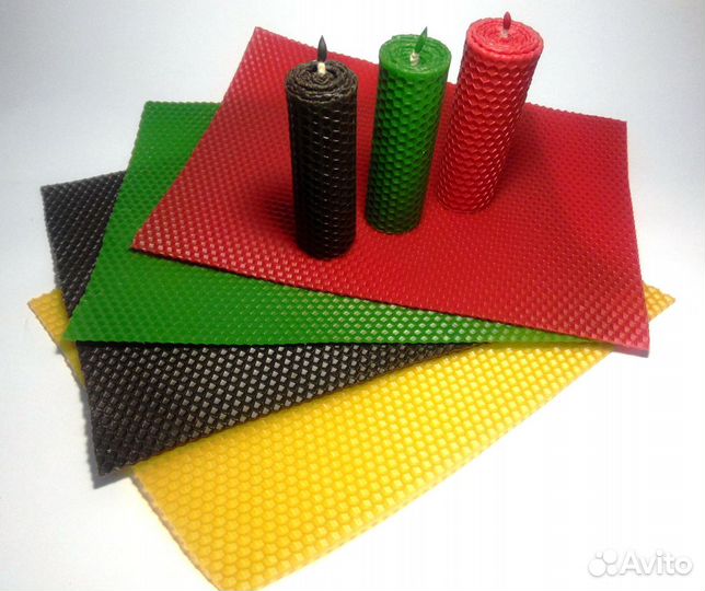 Вощина цветная из натурального воска