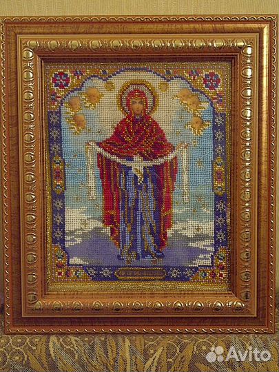 Иконы, вышитые бисером