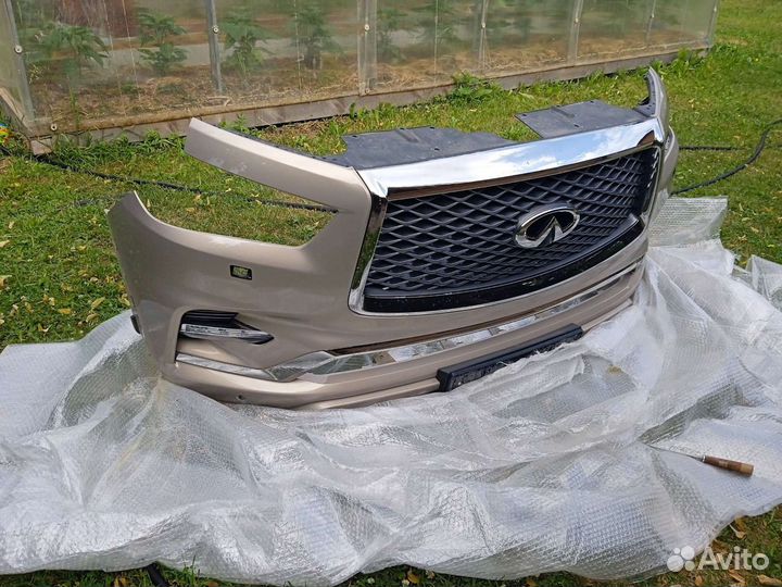 Бампер передний infiniti qx80