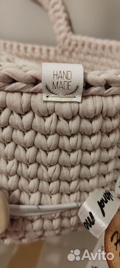 Вязаная люлька для куклы