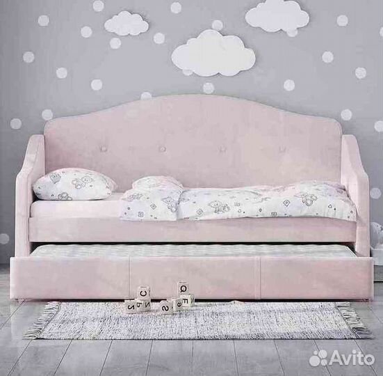 Детская кровать диван с мягкими бортиками
