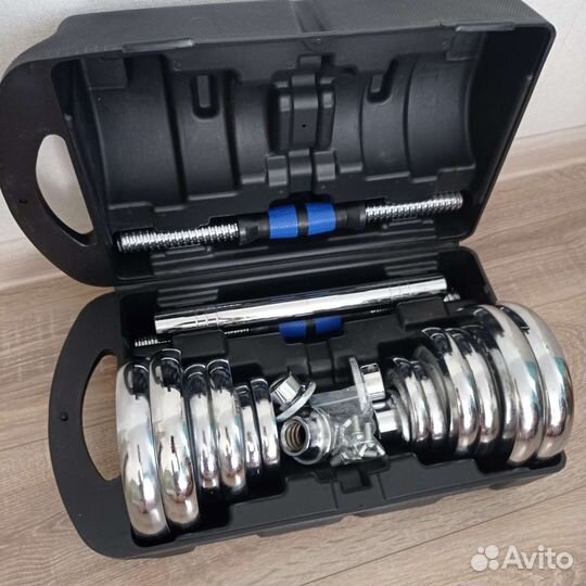 Гантели новые в кейсе 20 кг металл