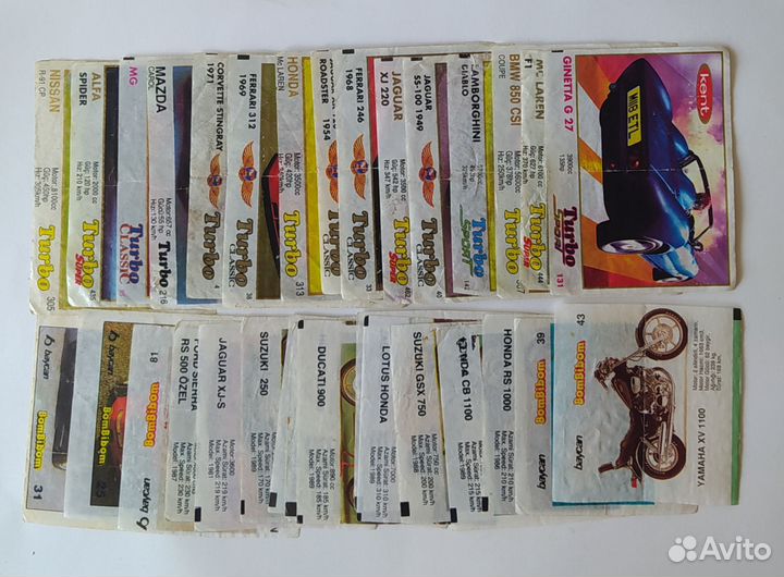 Вкладыши от жвачек 90 х