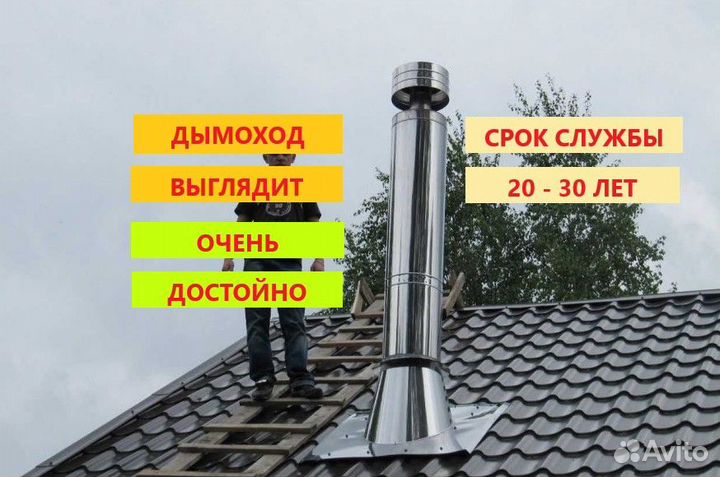 Дымоход сэндвич Надежная Нержавейка aisi304 320