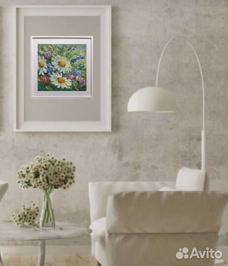 Картина маслом на холсте цветы