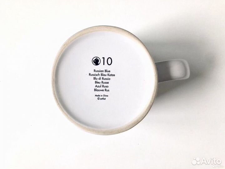 Кружка The Cat N10 Russian Blue (русская голубая)