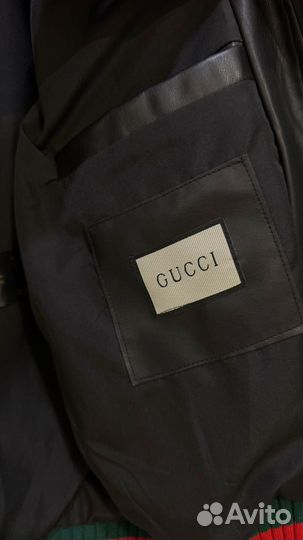 Кожаная куртка мужская gucci