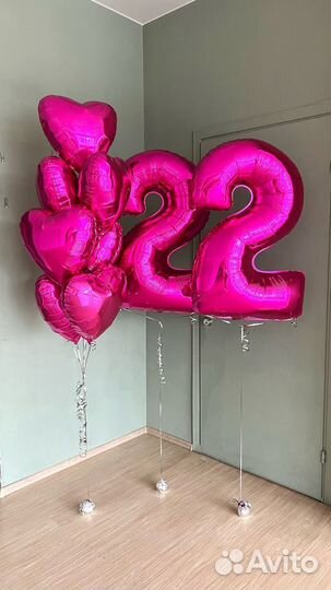 Воздушные шары цифры на день рождения