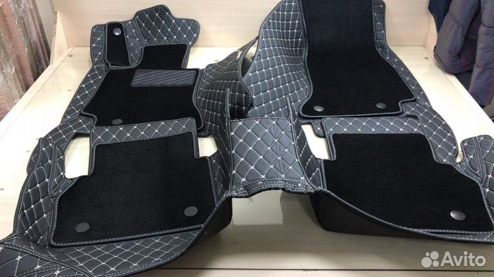 3D Коврики Hyundai Салон Багажник из Экокожи