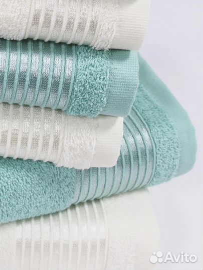 Набор махровых полотенец 6шт (новый)