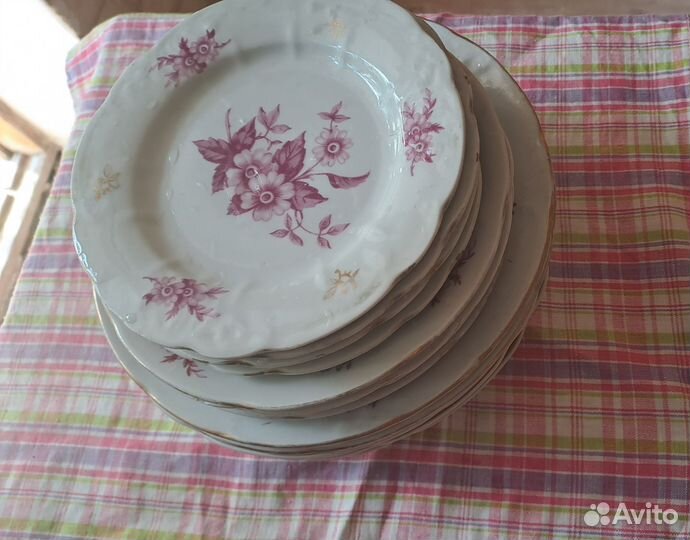 Набор тарелок сервиз 12 шт СССР