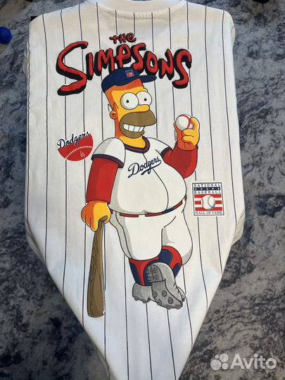 Бейсбольная футболка Dodgers The Simpsons