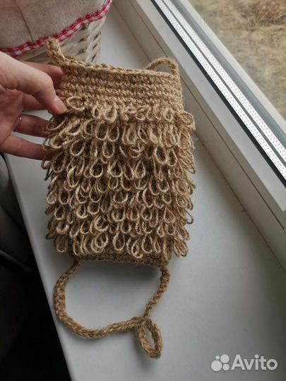 Эко мочалка из джута