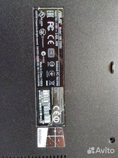 Ноутбук asus либо на ремонт или на запчасти