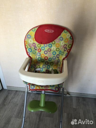 Стульчик для кормления со столом graco складной