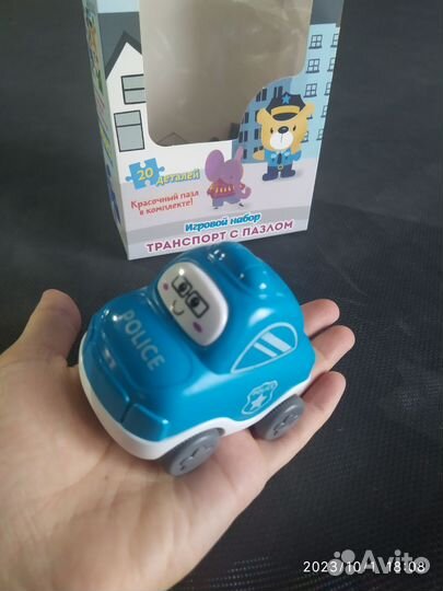 Машинка+пазл 20 элементов