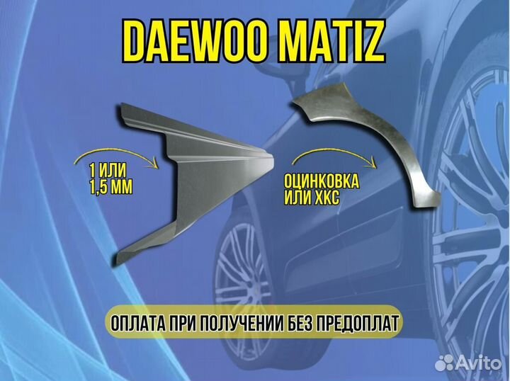 Ремкомплект порогов Chevrolet Lacetti