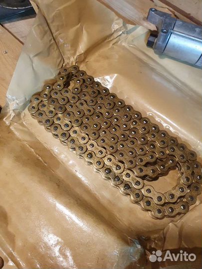 Цепь для мотоцикла 520 525 530 did золотая