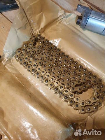 Цепь для мотоцикла 520 525 530 did золотая