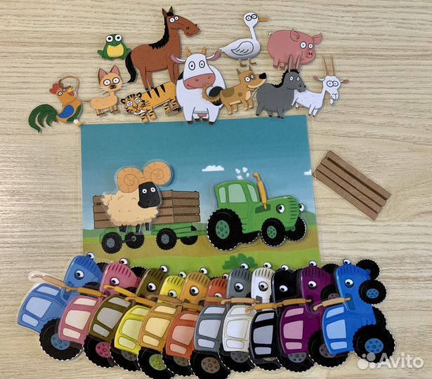 Развивающая игра синий трактор