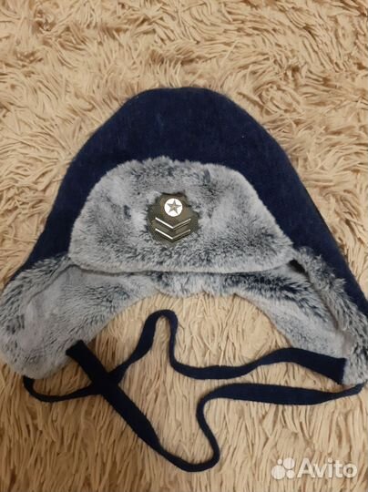 Шапка ушанка для мальчика 52-54
