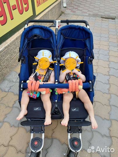 Коляска для двойни 2 в 1