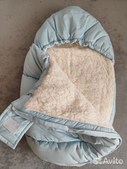 Конверт кокон на выписку зимний