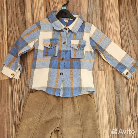 Теплая рубашка для мальчика/девочки