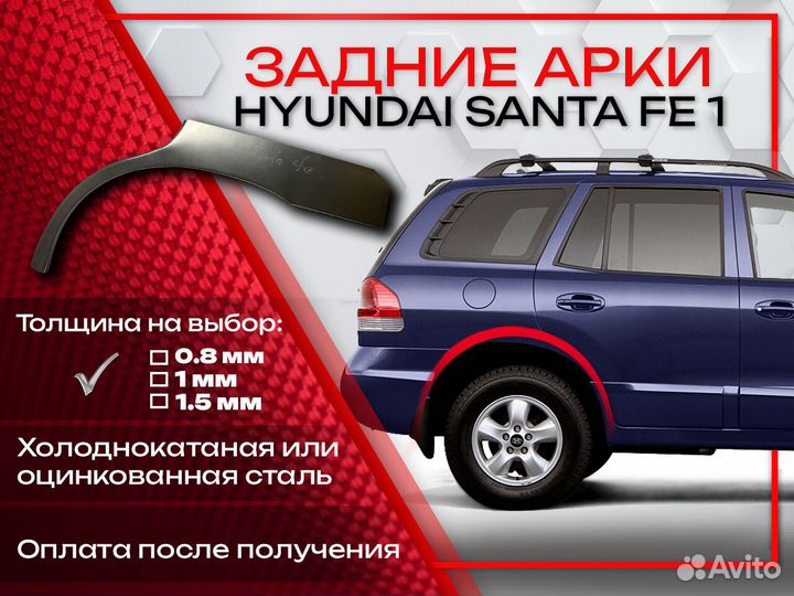 Ремонтные арки на Hyundai Santa Fe 1 задние