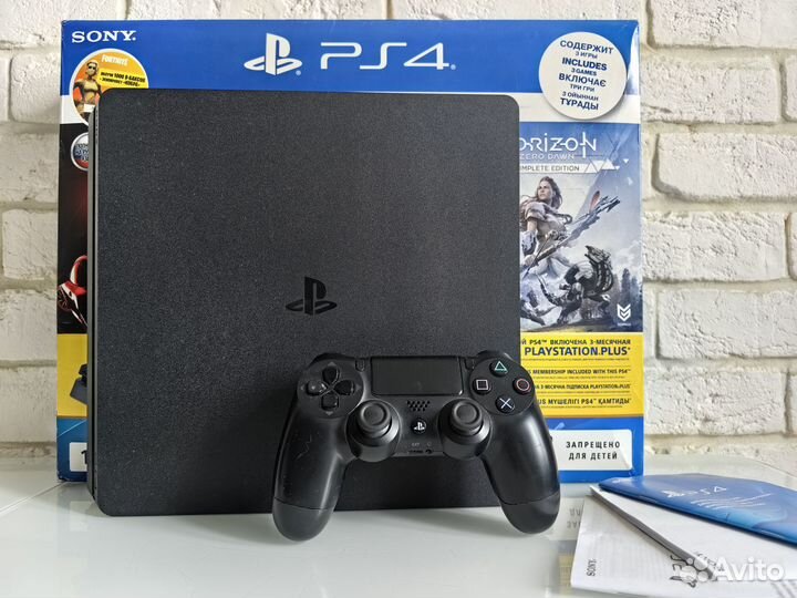 Sony playstation 4 Slim 1tb с играми