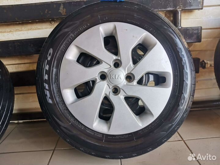 Комплект колёс r15 (лето+зима)rio, solaris