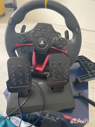 Игровой руль с педалями для ps4