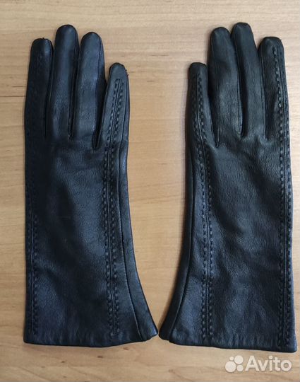 Перчатки женские кожаные