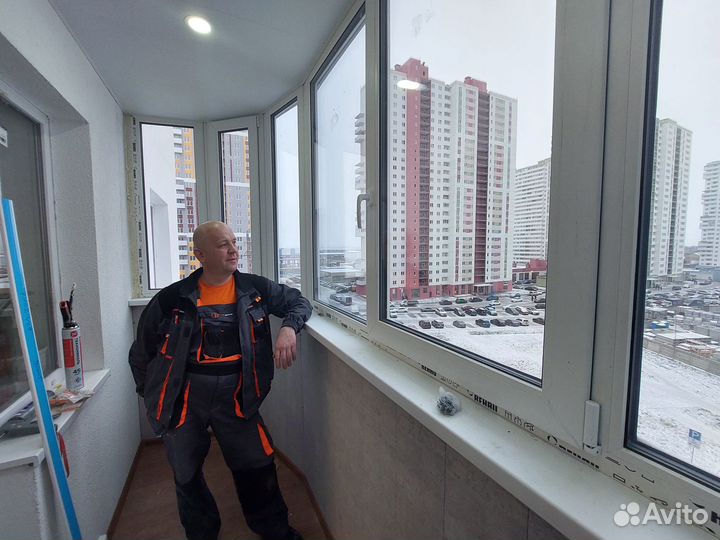 Ремонт балконов, остекление, утепление и отделка