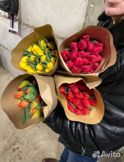 Тюльпаны на 8 марта опт розница доставка