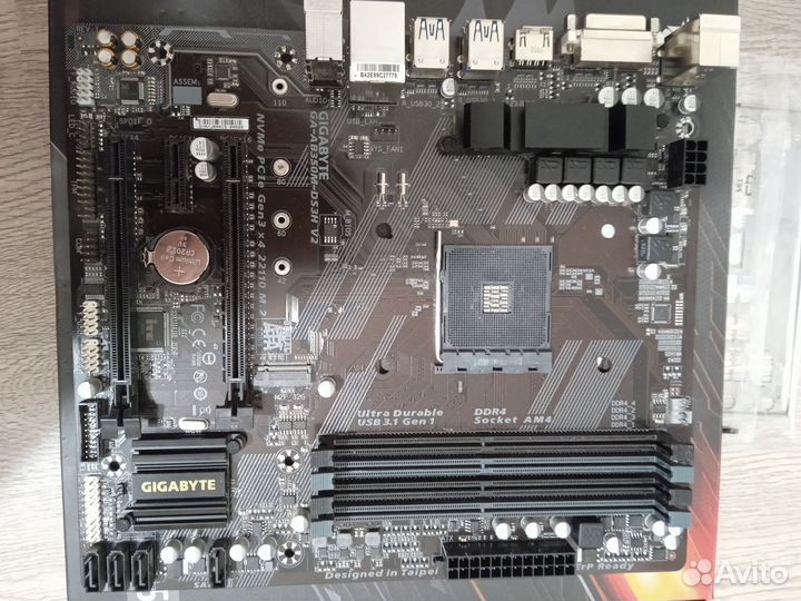 Ryzen 3 1200 + кулер + ga-ab350m-ds3h + kcas 700w