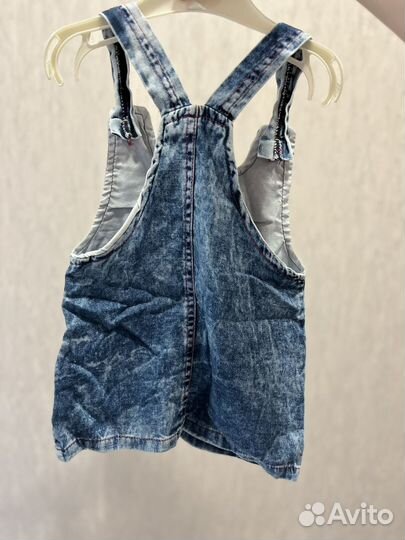 Джинсовый сарафан для девочки 92