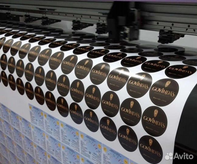 Печать стикеров, наклеек, стикерпаков, бирок