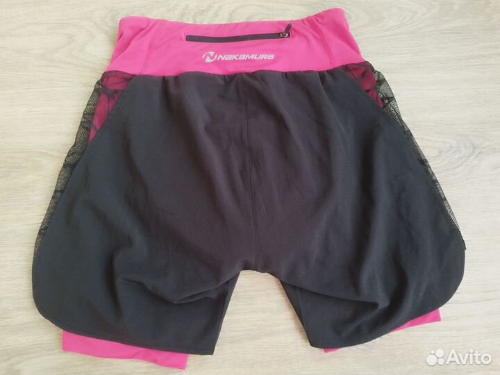 Велошорты двойные Nakamura памперс гель 40 42